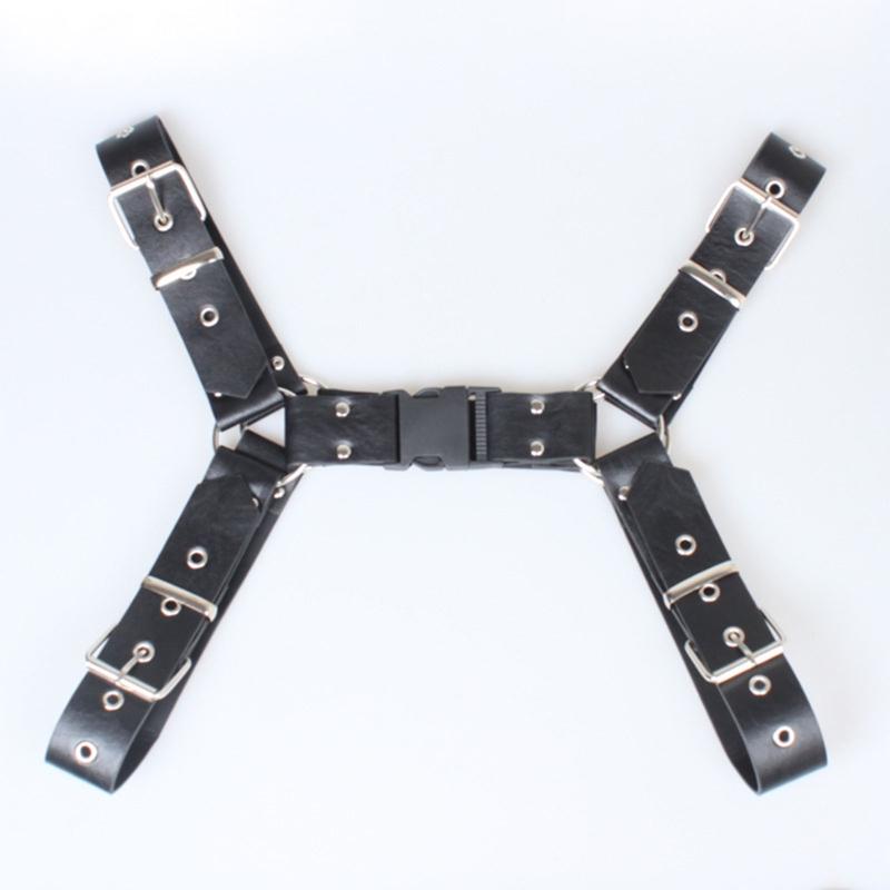 Punk Leather Harness Belt Underbust Corset Top With Strap Leather Suspender Belt Clubwear For Women To Wear Out