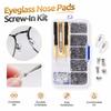 500Pcs with Screws Nose Pads Screwdriver Nuts Eyeglass Nose Pads Screw-In Kit  for Glasses