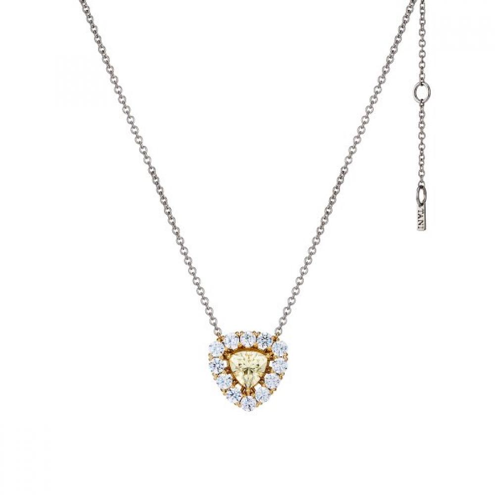Tani By mineTani Trillion Cut Necklace Silver Ms4n316o