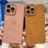 Funda Suave Electrochapada con Corazón de Amor para iPhone 13 Pro Max 12 11 Xs Max X Xr 7 8 Plus 12 Pro Cubierta Electrochapada con Protección para la Cámara