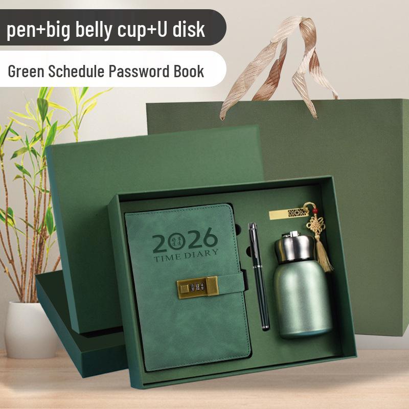 2026 Daily Diary and Password Keeper - Custom Logo, Thick Pages for Effective Time Management