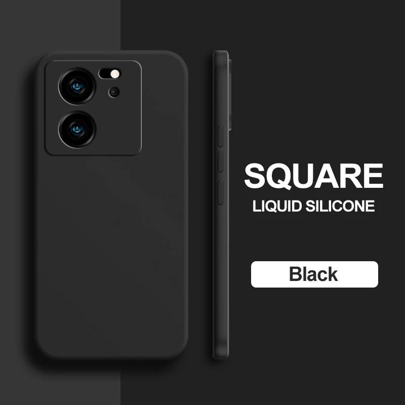 

Для Xiaomi 13T Pro Чехол Жидкий Силиконовый Защитный Мягкий Чехол Для Xiaomi Mi 13t 13 T Mi13T Pro Ударопрочный Чехол For Xiaomi 13T Pro чёрный