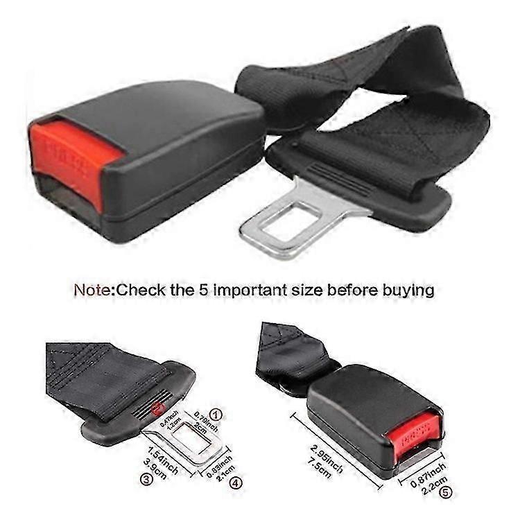 One Support and Two Extension Belt Car Rear Two-seat Seat Safety Belt Connector