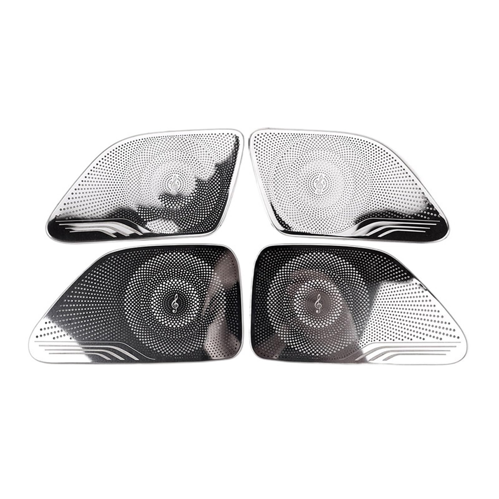 

ZJFIOFWF Mercedes S-Class W222 2014-2020 Stainless Steel Silver Car Speaker Door Speaker Cover Trim Sticker Car Accessories One size серебряный