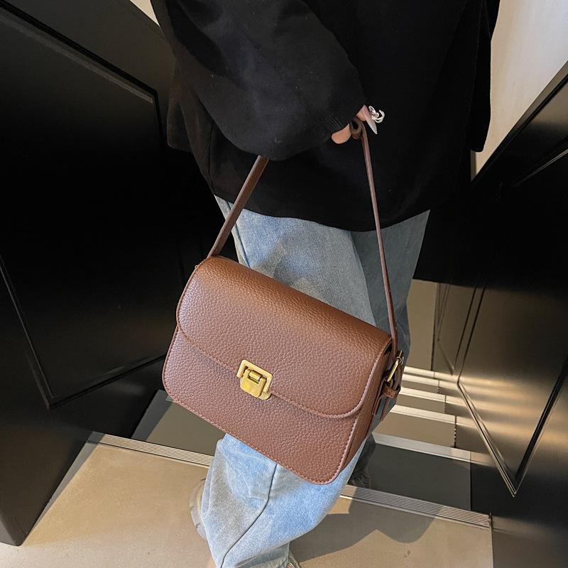 Premium small bag women's bag 2025 new texture niche popular messenger bag women's shoulder underarm small square bag