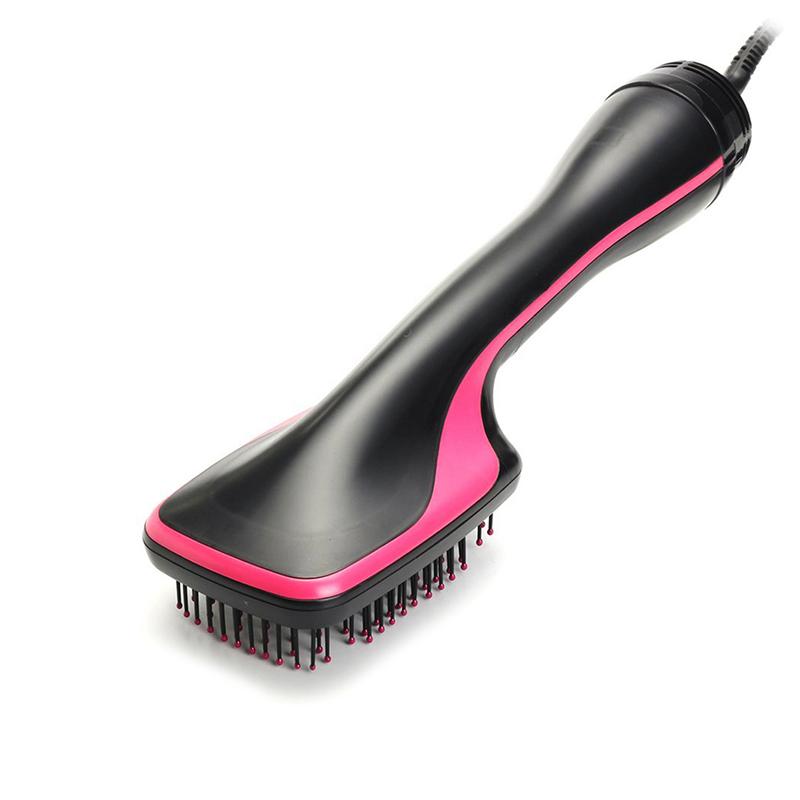 Pettine Phon Professionale da Salone a Un Passaggio con Ioni Negativi Pettine Spazzola Arricciacapelli Lisciante per Capelli Bagnati e Asciutti Arricciacapelli Lisciante Pettine ad Aria Calda