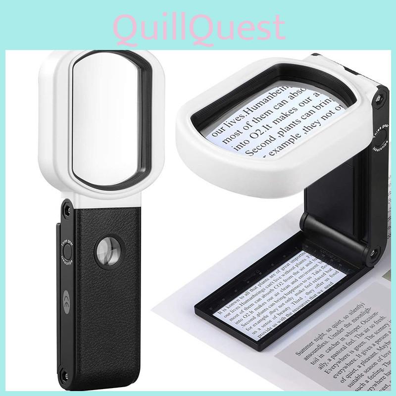 25x 10x Led Rectangular Magnifying Glass Powerful Magnification For Clear And Distortion-free Images