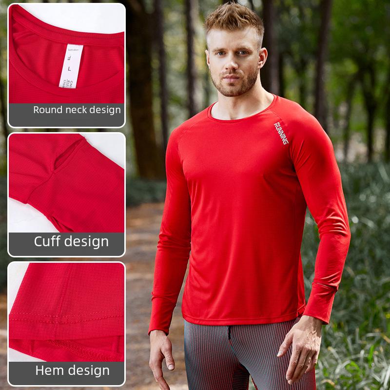 Ultra-Light Long-Sleeve Quick-Dry Running T-Shirt for Marathons