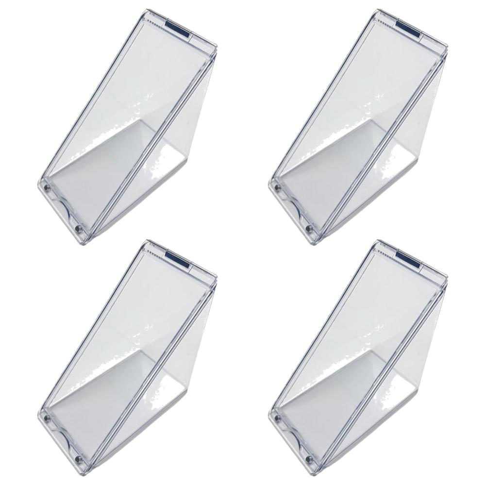 10-1pc Triangle Sandwich Container Reusable Cake Holder Cheese Cake Container Leak-Proof Clear Food Wedge Box for Fruit Cake