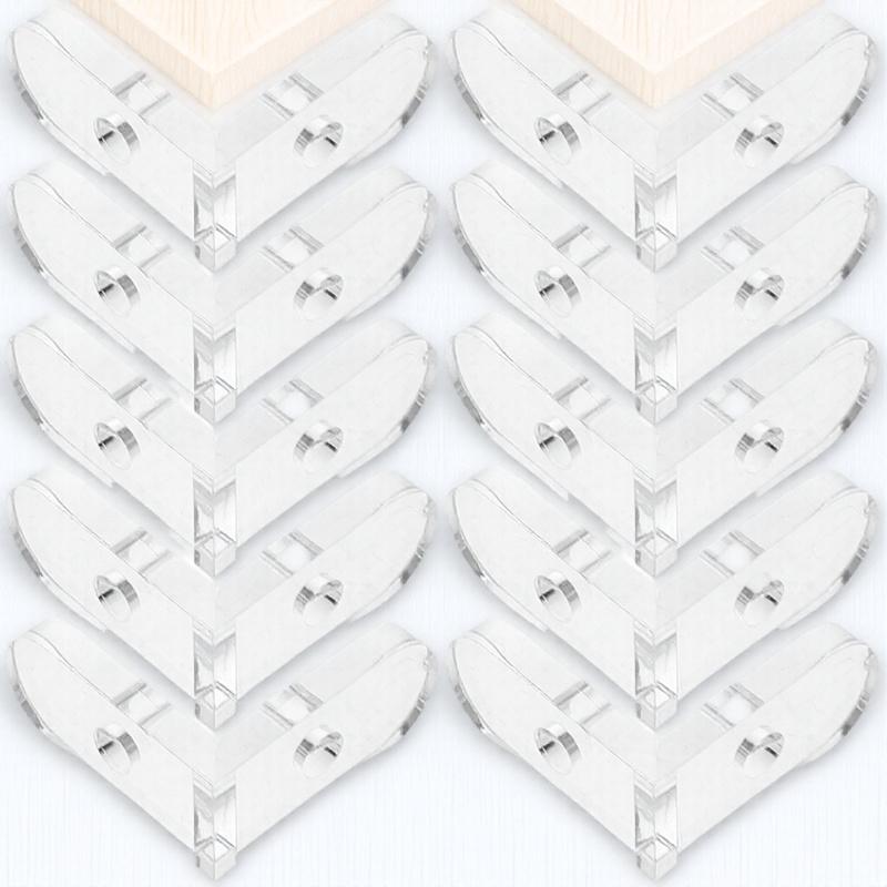 

15 шт. Фиксированный угловой код для акриловых коробок Прозрачные угловые кронштейны L-образный кронштейн для поддержки полки Без сверления Кронштейн для оконного ящика other