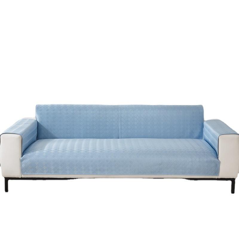 Poduszka na sofę Ice Silk Summer Summer Summer Summer Uniwersalny antypoślizgowy prosty pokrowiec na sofę Pokrowiec na poduszkę All-Inclusive Rattan Mat Cool Pad