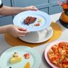 Shockproof Anti-scratch Plastic Food Plate Practical Heat-resistant Dinner Plate for Home