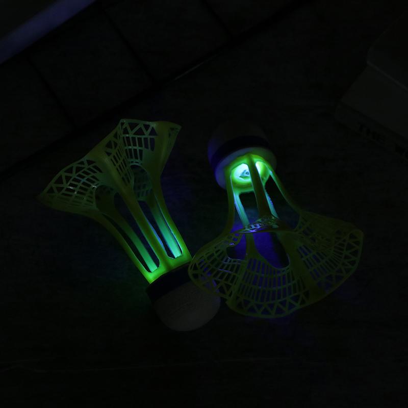 6/12Pcs Led Light-Up Badminton Balls Colorful Led Foamed Sport Badminton Shuttlecocks Children Luminous Badmintons Supplies