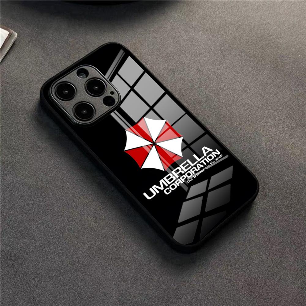 Umbrella Corporation Phone Case For 17 Pro Max IPhone 16 Pro 14 12 11 13 Mini X XR XS 15 Plus SE Glass Cover