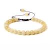 Natural Stone 6mm Beads Bracelet Adjustable Rope String Braided Bracelets For Women Men Amethysts Red Agates Lava Beaded Bangles