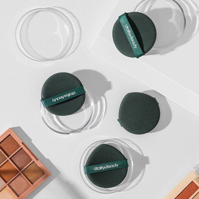 Чою - Набор из 2: Пуховка (различные дизайны) Set of 2 - Dark Green