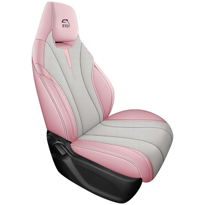 BYD Dolphin Perforated Leather Car Seat Cushion - All-Season Full Surround for Electric Cars