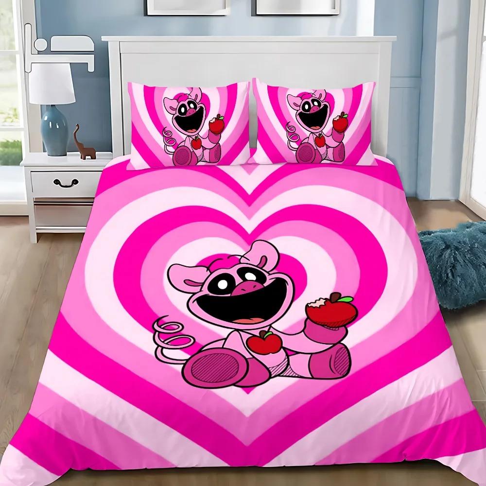 Amine Smilings Critters Duvet Cover Pillowcase Bedding Set Boy Girl Bedroom Decoration Children Gift Single Double Large Size