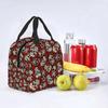 Sugar Skull And Roses Flowers Lunch Bag Women Thermal Cooler Insulated  Container for Student School Work Food Tote Bags
