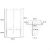 Router Storage Box 2 Piece Acrylic Shelf Nightstand Wall Mount Holder Compact Wooden PP Composite