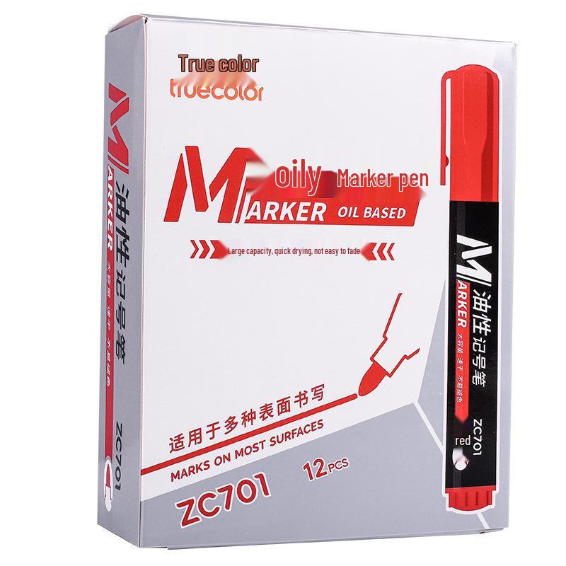 Waterproof Quick-Dry Oil-Based Broad Tip Marking Pen for Express Logistics