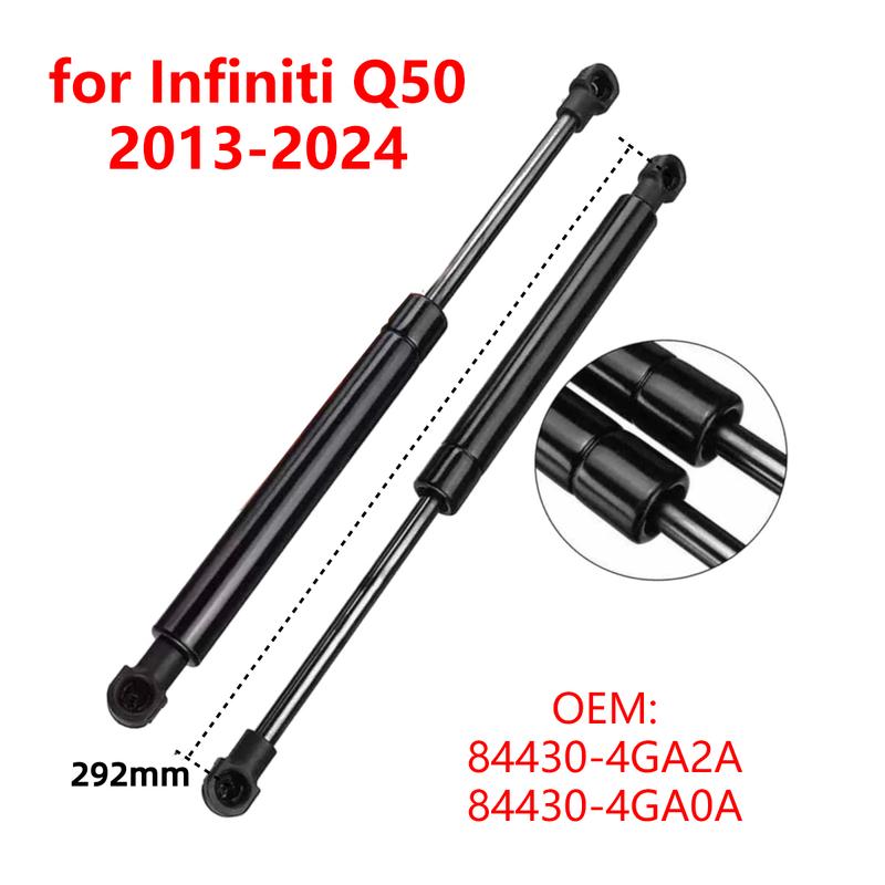 2Pcs 844304GA2A for Infiniti Q50 2013-2024 Car Rear Trunk Tailgate Gas Struts Lift Support Rods