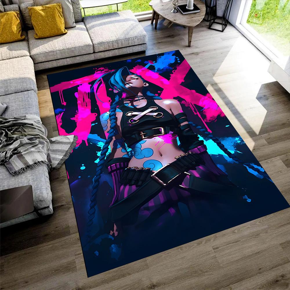 Cyberpunk Warrior Area Rug Suitable for Study Room Outdoor Decorate Room Hallway Anti-slip Rug Decorate Offices Perfect Gift for Friends & Family
