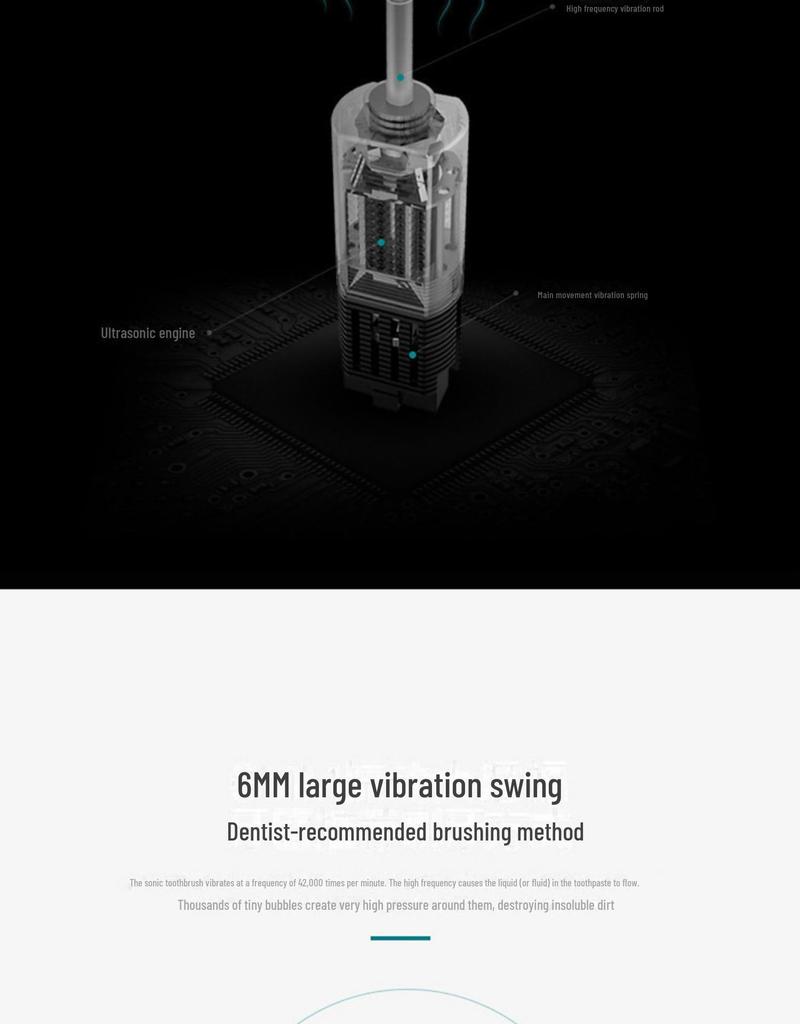 Rechargeable Electric Toothbrush with Soft Bristles, Six-Speed Vibration, Replacement Head - Ideal for Couples and Adults.