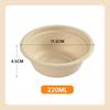 Xingfang 220ml Biologisch abbaubare Schalen aus Zuckerrohrzellstoff, 50 Stück