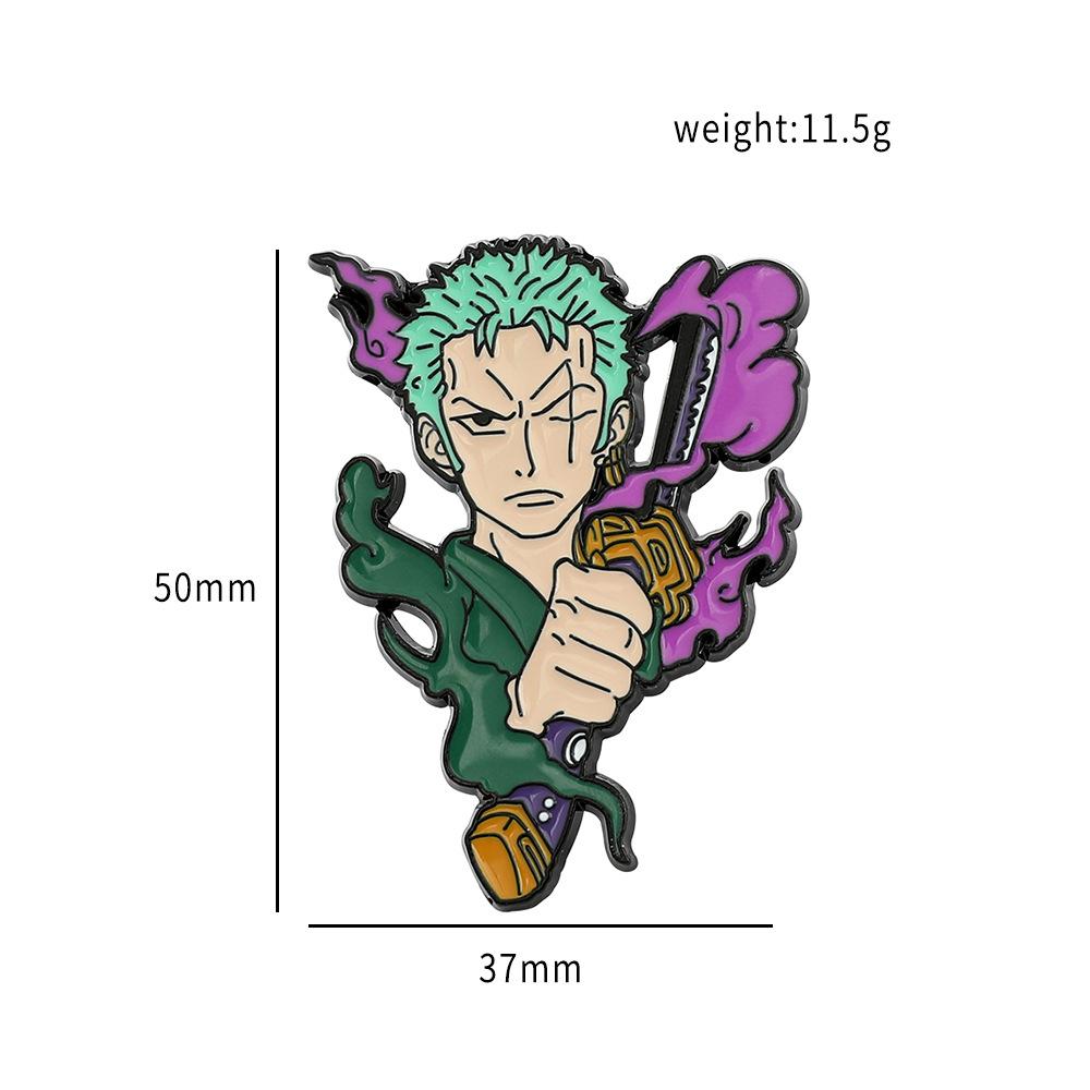 191 Spot ONE PIECE Brooch Riman Metal Badge Luffy Pirates One Piece Pin Accessories
