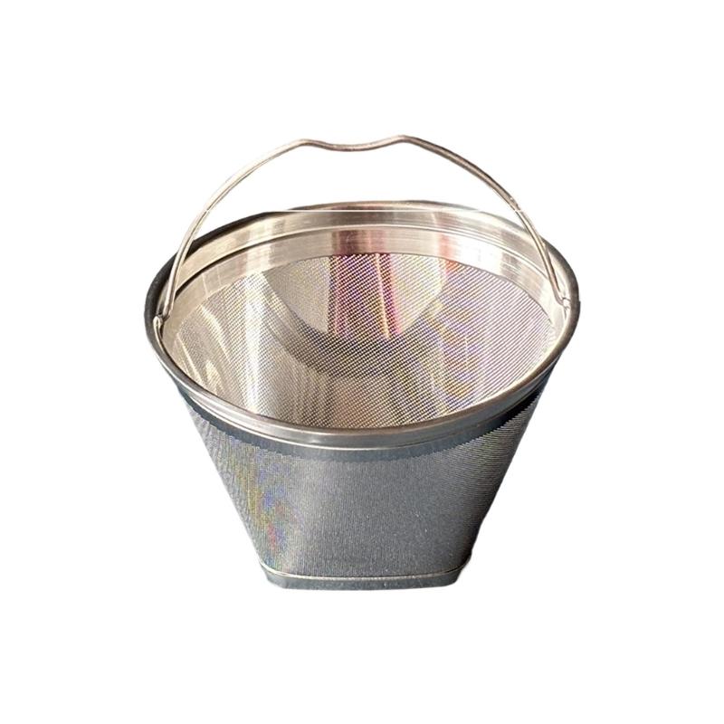 Practical Stainless Steel Coffee Filter Cone Shape With Fine Mesh For Coffee Maker Espresso Machine Accessories