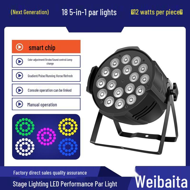 Weibaida LED Remote Control Stage Par Light