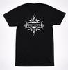 T-shirt Godsmack Logo Soleil Hard Rock Metal Lourd Noir Graphique