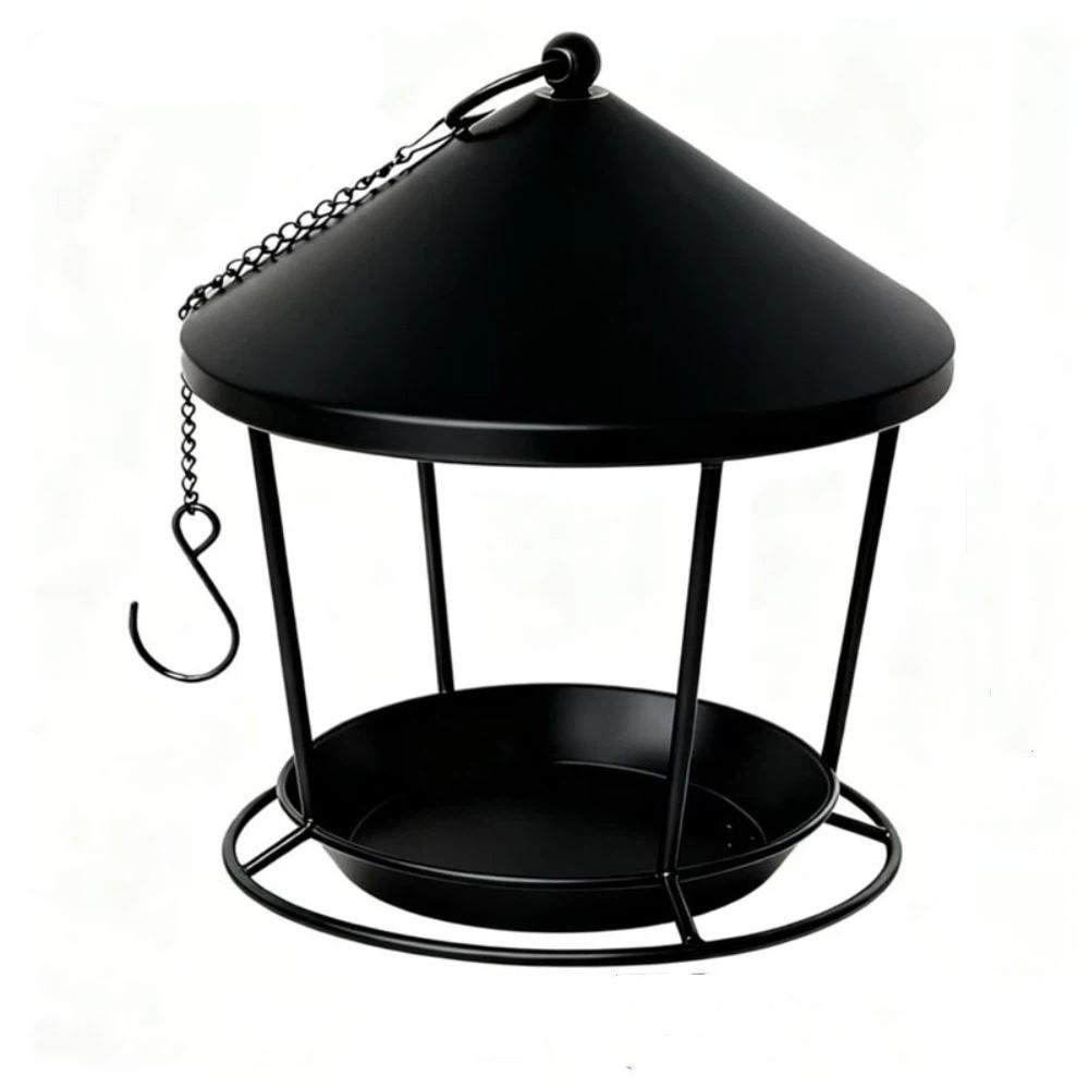 Spacious Holder Hanging Bird Feeder Rustproof Bird Food Container  Outdoor Garden