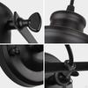 Black Industrial Wall Sconce Retro Downlight Mount Light Fixture Lamp for Porch Bathroom