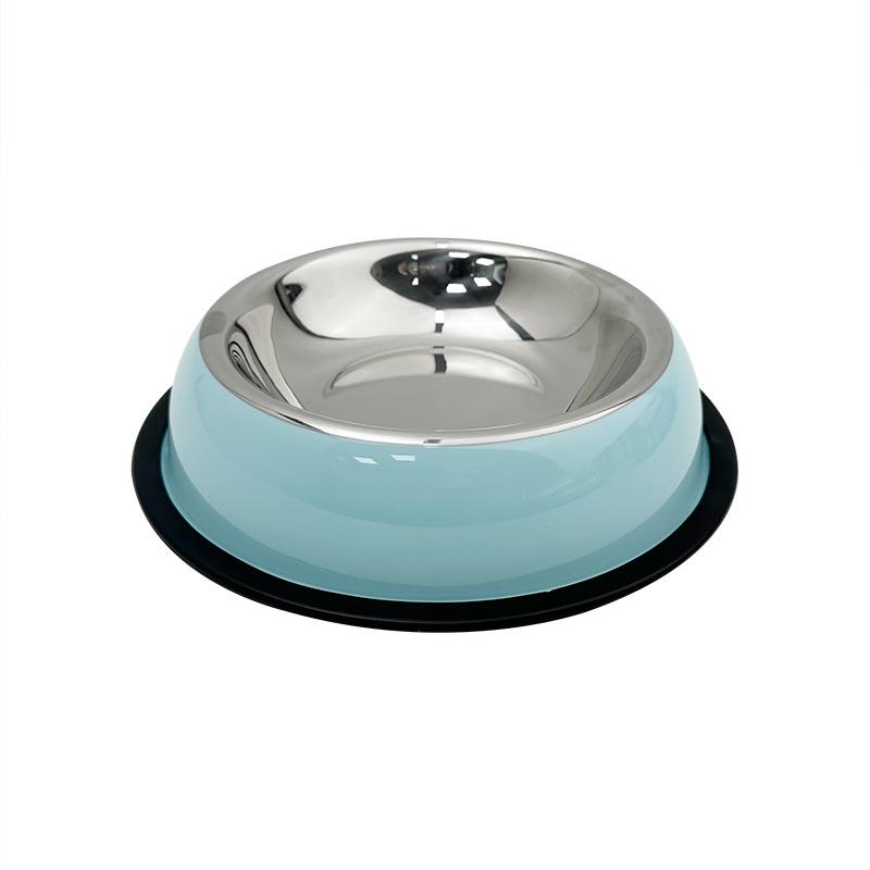 Stainless Steel Anti-Slip Anti-Tip Slow Feeder Pet Bowl for Cats and Dogs - Large Capacity