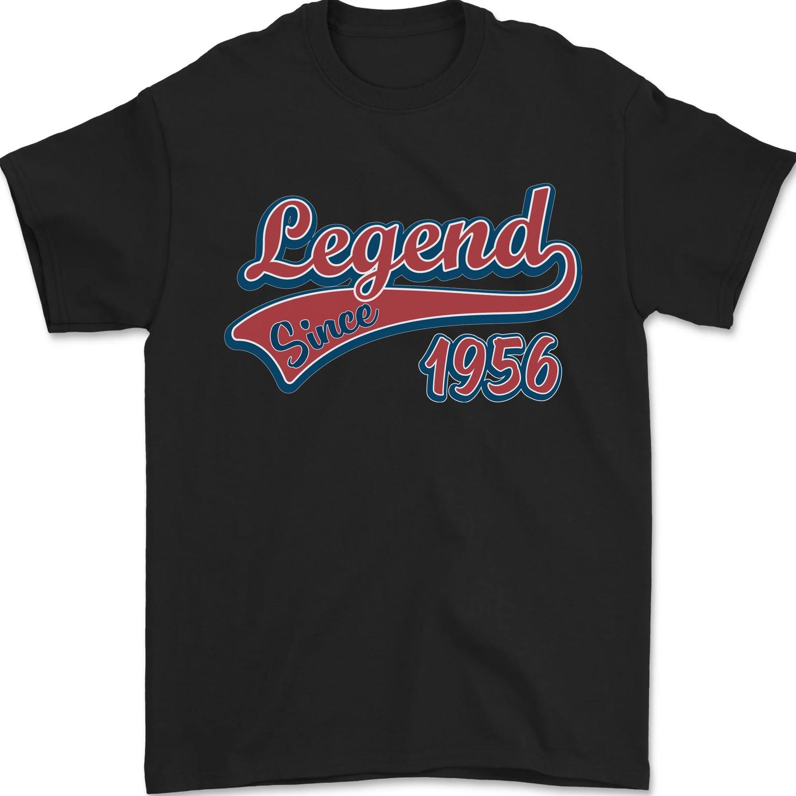Legend Since 70th Birthday 1956 Mens T-Shirt 100% Cotton S
