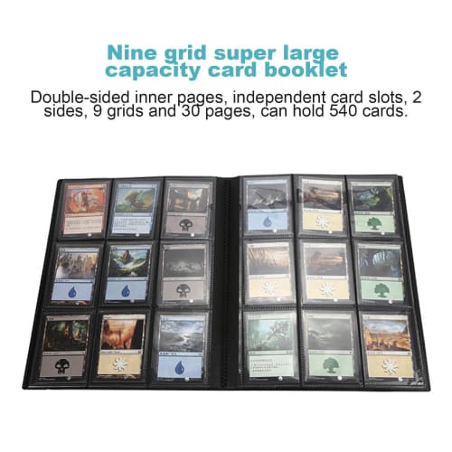 Mini Binder | 540 Card Slots, Portable Book Storage Organizer for Trading and Collectible Cards, Album Storage, Display Case, Name Cards, Collectible