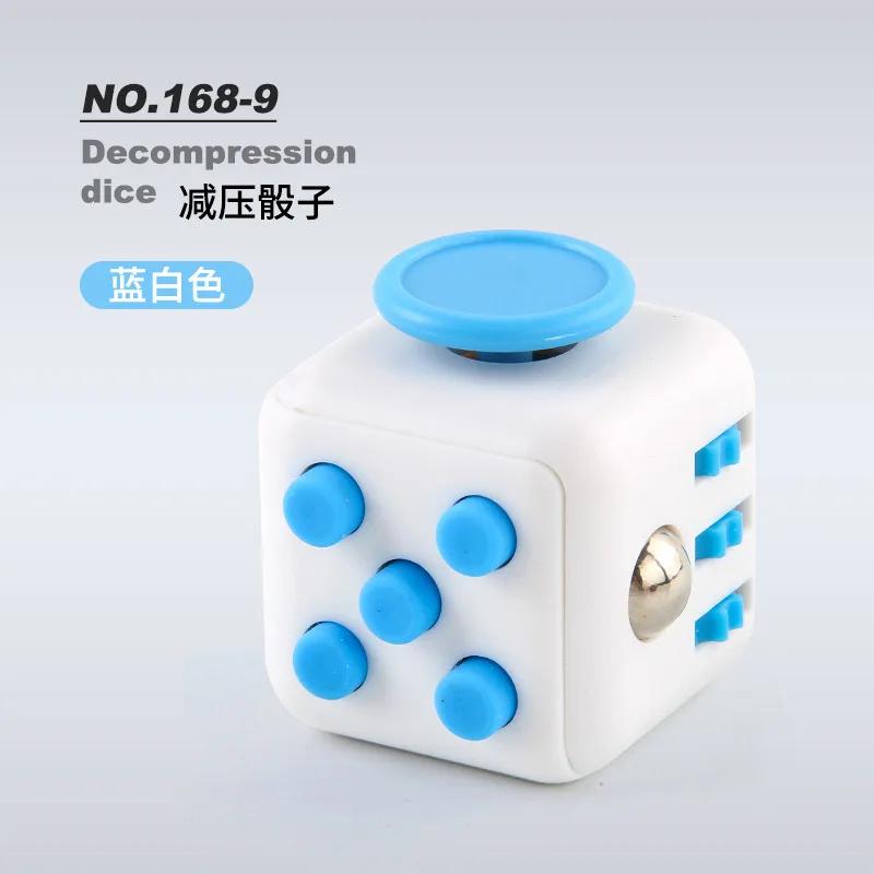 Solid Color Fidget Decompression Dice for Release Stress Autism Anxiety Relieve Adult Kids Stress Relief Anti-Stress Fidget Toys