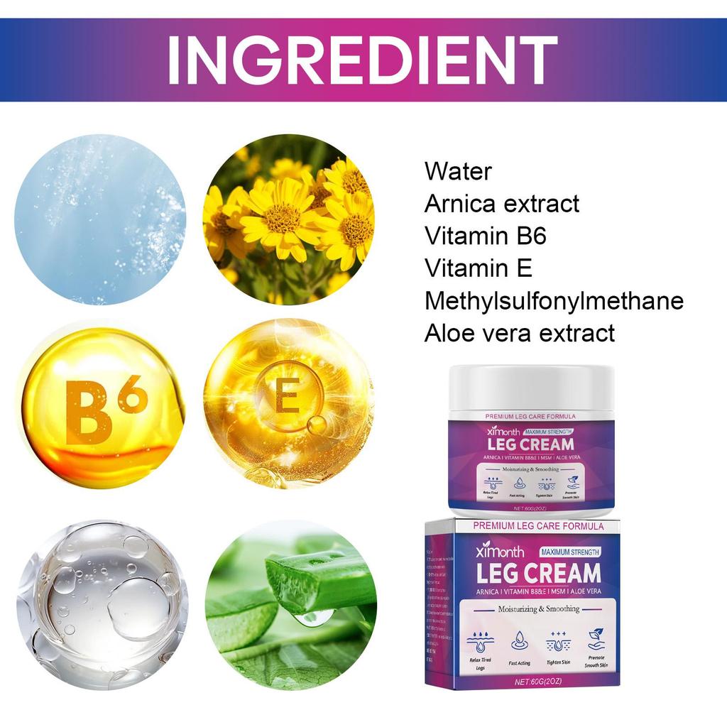 Leg Treatment Cream Legs Topical Repair Skin Moisturizing Applicator Massage Treatment Cream