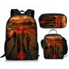 Stranger Things 4-Piece Set: Student Backpack, Shoulder Bag, and Pencil Case CLE