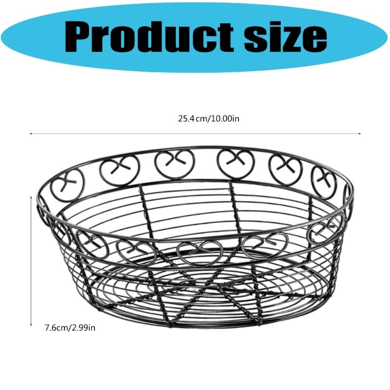 Stylish Bread Basket Kitchen Storage Organizers for Countertop Dining Table Counter Display