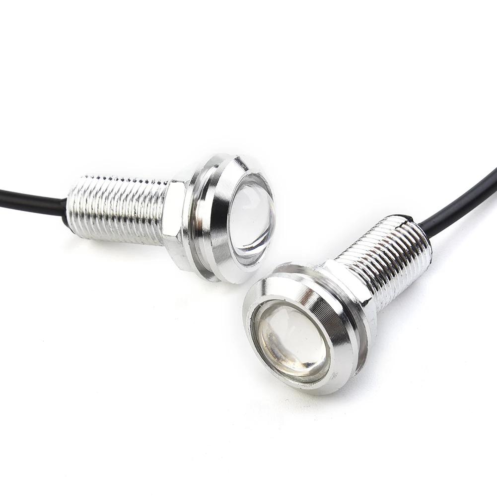 4Pcs 12V Marine Boat Transom LED Stern Light Round LED Tail Lamp Silver Waterproof Underwater Runner  Side Marker Lights Blue