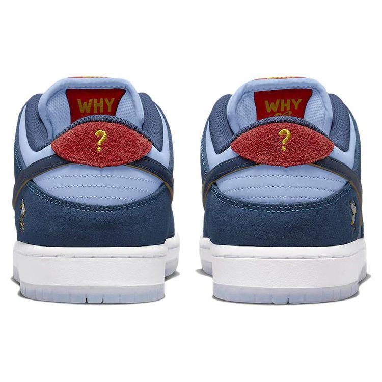 Why So Sad? x Nike Dunk Low SB The Predatory Bird Unisex Sneakers Blue Coastal-Blue Speed-Yellow DX5549-400