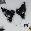 Adult Cartoon Wolf Ears Shape Headband with Dangle Jewelry Easter Hair Hoop
