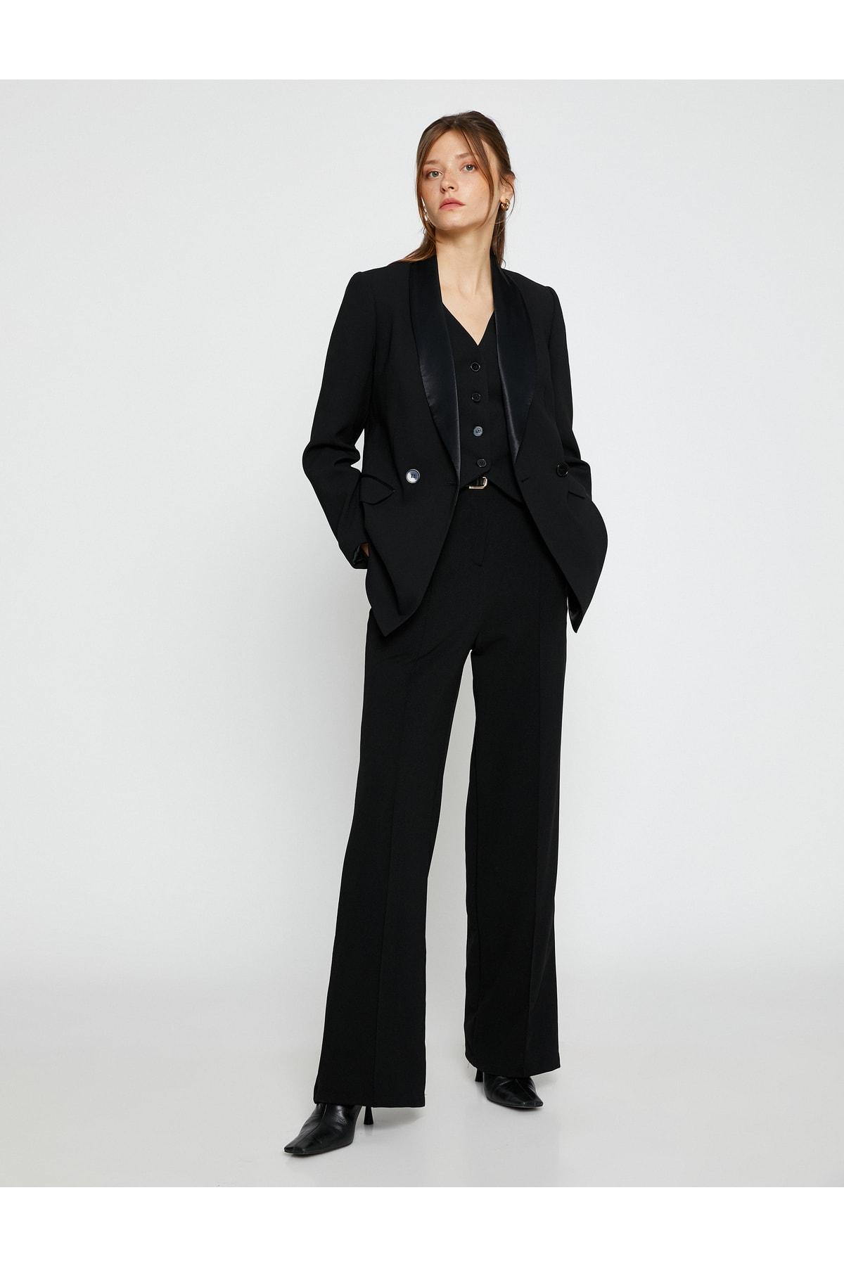 

Брюки Палаццо Широкие брюки в рубчик с высокой талией..