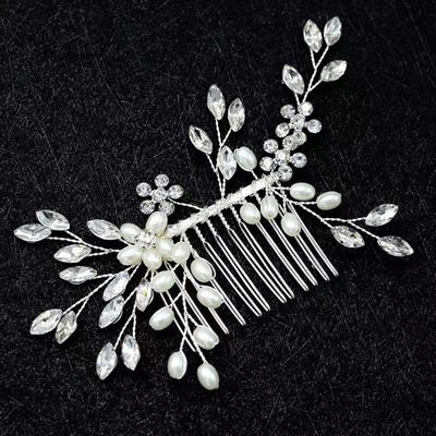 Sparkling Hair Comb Exquisite Rhinestone Hairpin Hair Ornament Insert Comb  Wedding