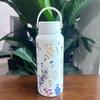Insulated Water Bottle Floral Printed Stainless Steel Leak Proof Reusable for Office Women Girls Daily Drinking