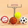Tennis Basketball Purse Bag Soccer Silicone Earphone Bag Sports Series Coin Purse Wallet  Travel