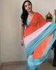 Trending Indian Ready To Wear Blue Georgette Saree